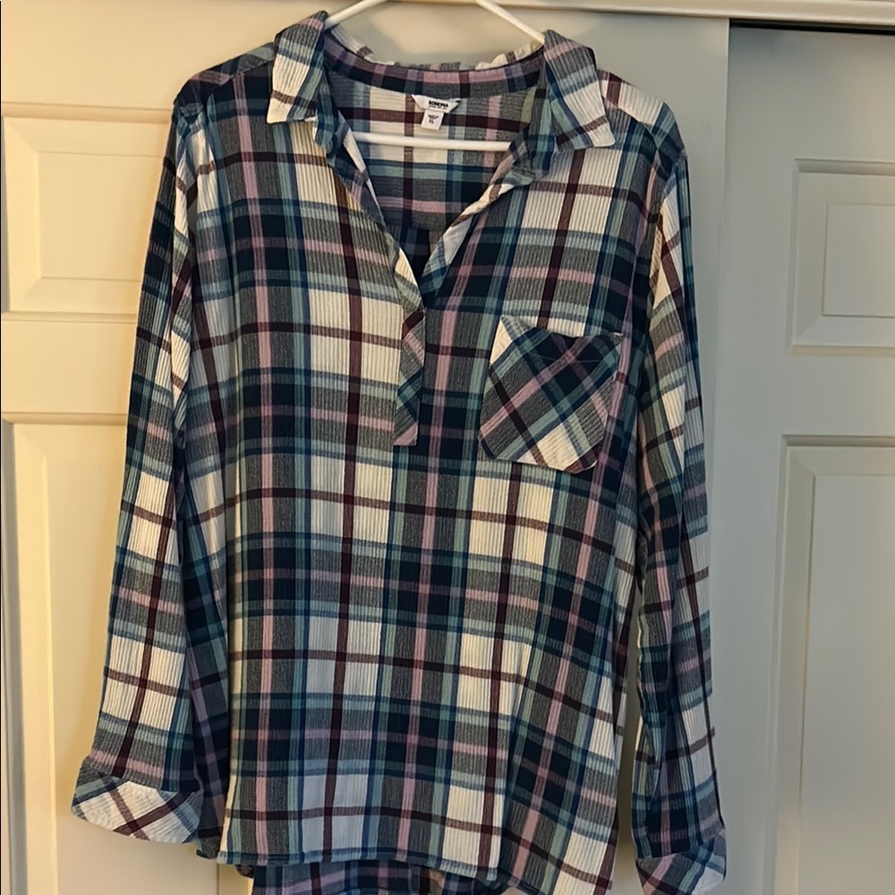 Sonoma Multicolor Plaid Shirt